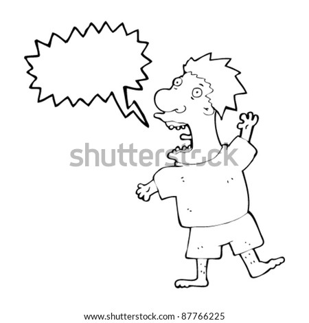 Man Screaming Cartoon