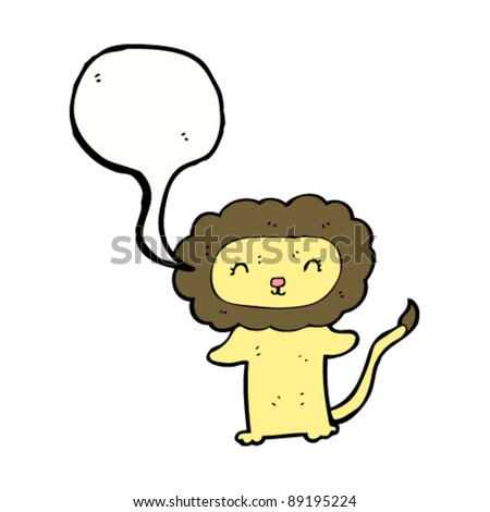 Happy Lion Face Cartoon Stock Vector Illustration 89195224 : Shutterstock