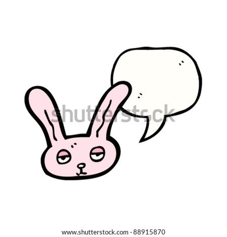 bunny face cartoon