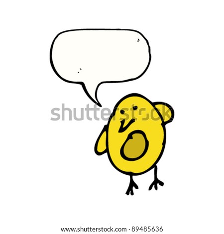 Yellow Bird Drawing