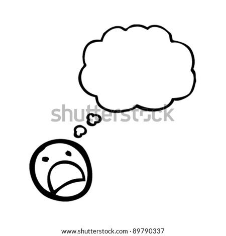 Upset Emoticon Face Cartoon Stock Vector Illustration 89790337