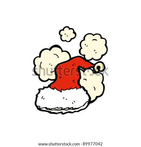 Santa Hat Cartoon Stock Vector Illustration 89977042 : Shutterstock