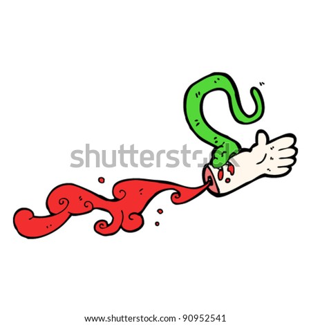Cartoon Snake Biting
