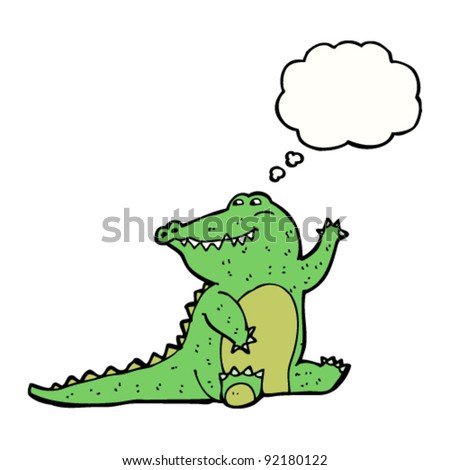 a cartoon crocodile