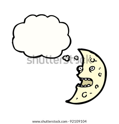 Moon Cartoon Character