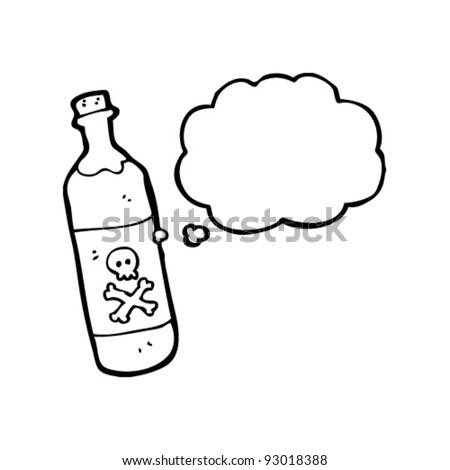 poison bottle cartoon