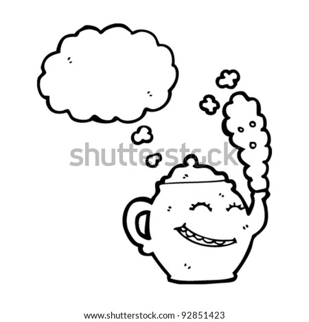 Tea Pot Cartoon Character Stock Vector Illustration 92851423 : Shutterstock