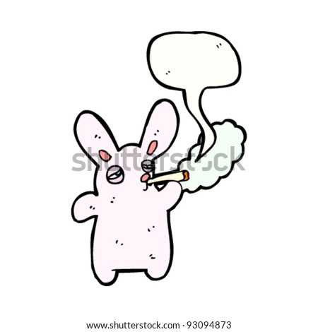 Bunny Smoking Weed