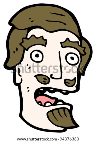 Cartoon Shocked Man