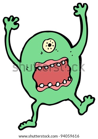 Scary Monster Cartoon (Raster Version) Stock Photo 94059616 : Shutterstock