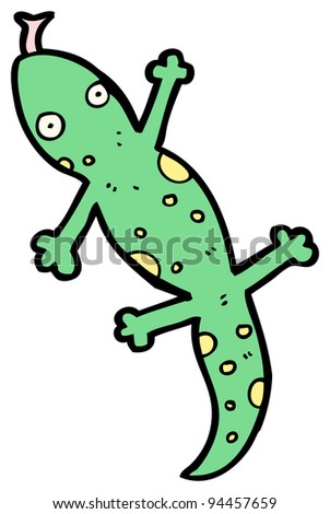 Cartoon Lizard (Raster Version) Stock Photo 94457659 : Shutterstock