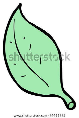 (Raster Version) Cartoon Leaf Stock Photo 94466992 : Shutterstock