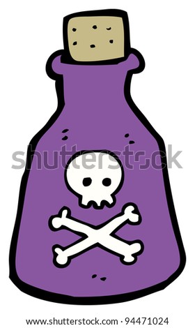 poison bottle cartoon