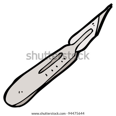 cartoon scalpel