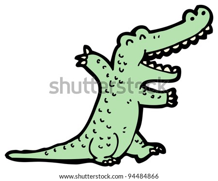 Cartoon Alligator Head