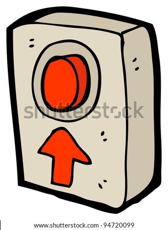 cartoon red button