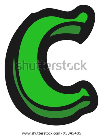 Cartoon Letter C Stock Photo 95345485 : Shutterstock