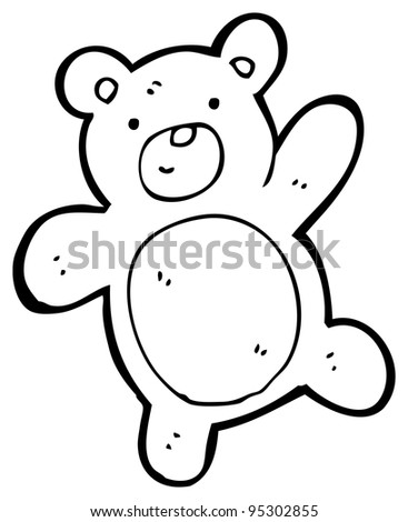 Cartoon Teddy Bear (Raster Version) Stock Photo 95302855 : Shutterstock