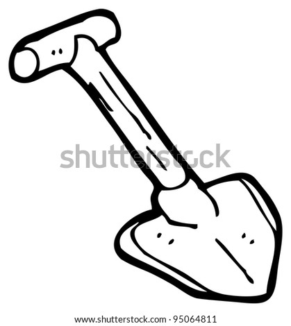 a cartoon shovel