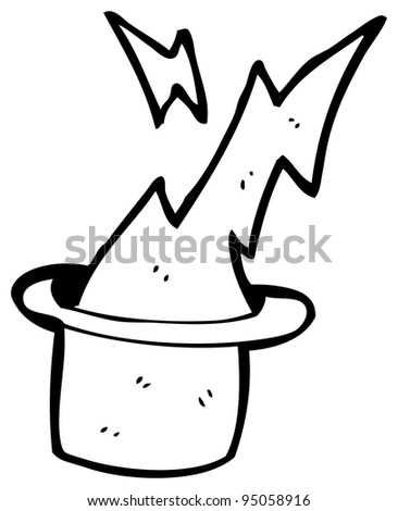 Cartoon Magician Hat