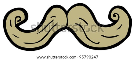 Cartoon Mustache Stock Photo 95790247 : Shutterstock