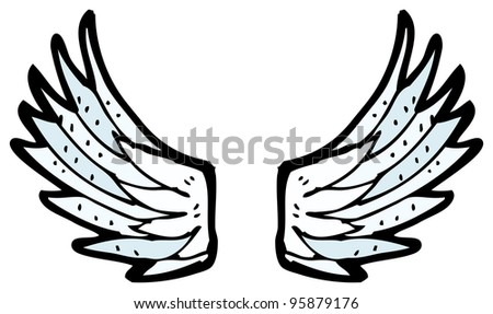 Angel Wings Cartoon Stock Photo 95879176 : Shutterstock