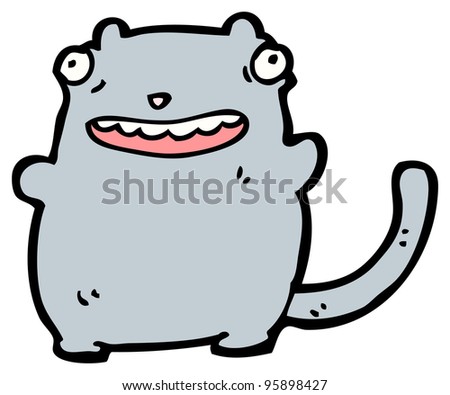 Weird Cat Cartoon Stock Photo 95898427 : Shutterstock