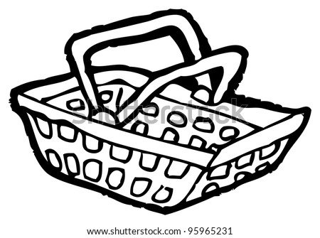 Shopping Basket Cartoon Stock Photo 95965231 : Shutterstock