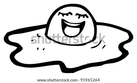 Happy Cartoon Fried Egg Stock Photo 95965264 : Shutterstock