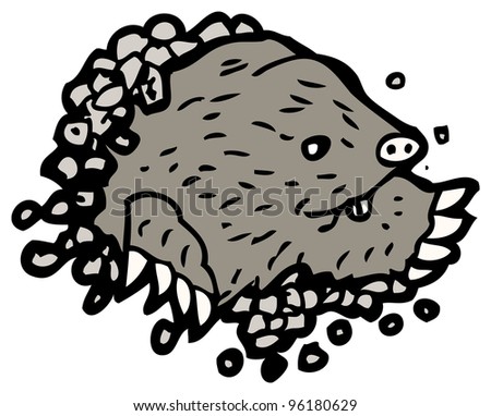 Cartoon Mole Stock Photo 96180629 : Shutterstock