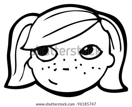 Female Cartoon Face Stock Photo 96185747 : Shutterstock