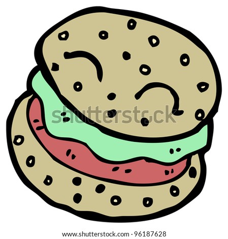 Cute Cartoon Hamburger