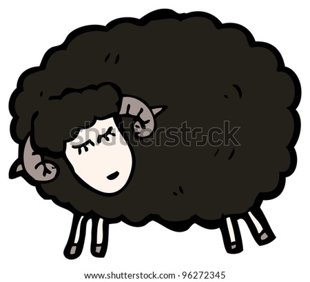 Black Sheep Cartoon Stock Photo 96272345 : Shutterstock