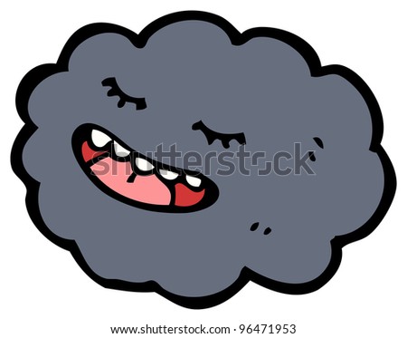 Black Cloud Cartoon Stock Photo 96471953 : Shutterstock