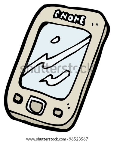 Cartoon Mobile Phone Stock Photo 96523567 : Shutterstock