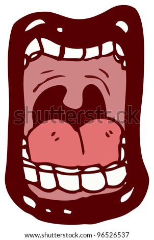 Cartoon Mouth Screaming