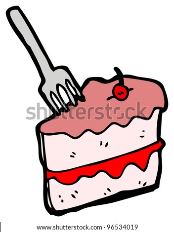 Cartoon Slice Of Cake Stock Photo 96534019 : Shutterstock