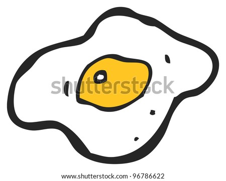 Cartoon Fried Egg Stock Photo 96786622 : Shutterstock