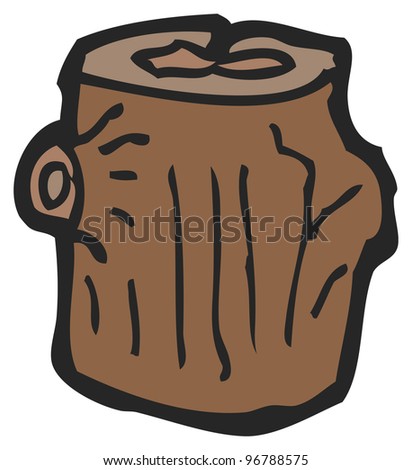 Cartoon Tree Stump Stock Photo 96788575 : Shutterstock