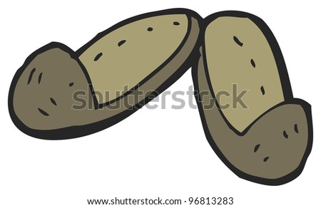 Cartoon Slippers Stock Photo 96813283 : Shutterstock