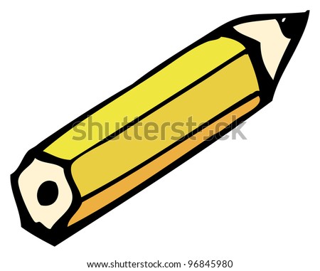 Cartoon Pencil Stock Photo 96845980 : Shutterstock