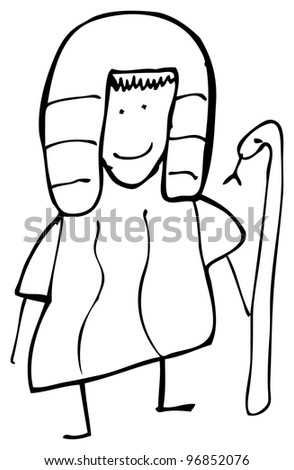 Doodle Drawing Of A Pharaoh Stock Photo 96852076 : Shutterstock