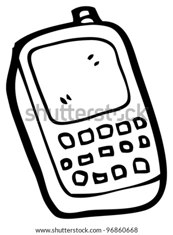Mobile Phone Cartoon Stock Photo 96860668 : Shutterstock