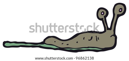 Cartoon Slug Stock Photo 96862138 : Shutterstock