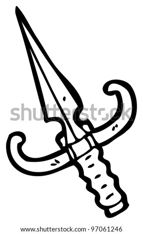 Cartoon Dagger Stock Photo 97061246 : Shutterstock