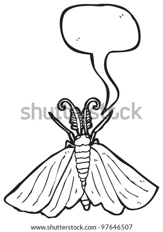 cartoon moth