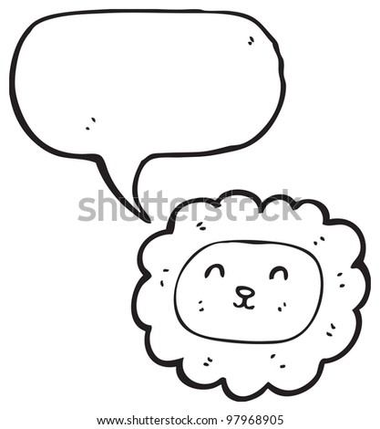 Cartoon Lion Face Stock Photo 97968905 : Shutterstock