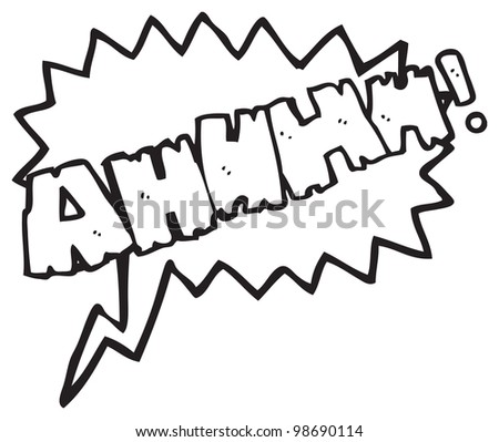 Cartoon Scream Stock Photo 98690114 : Shutterstock