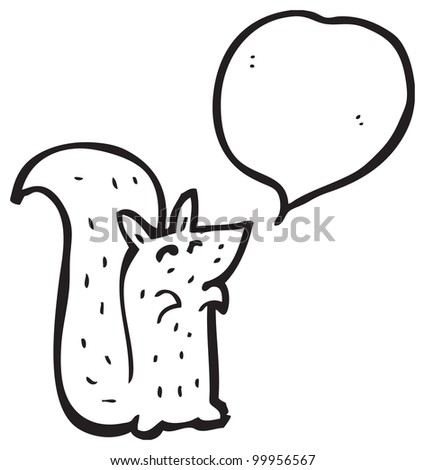 Cartoon Girl Squirrel