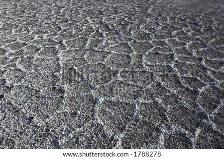 salt on the sand - soil erosion background